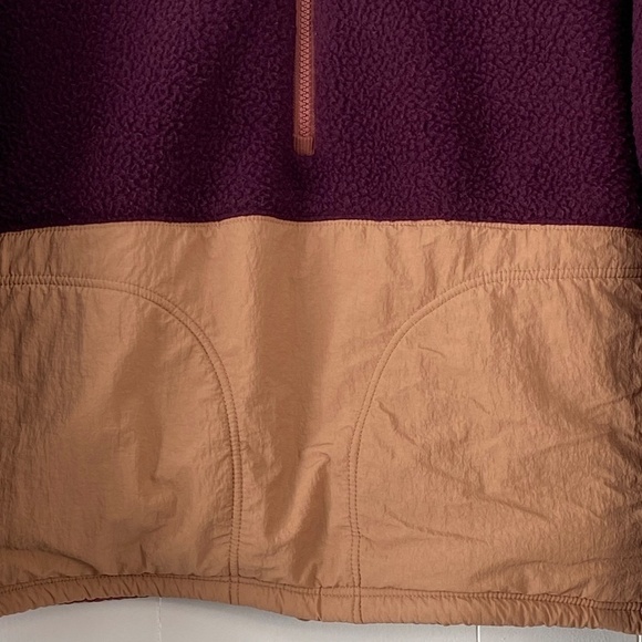 Fabletics Mallory fleece pull over burgundy, mahogany, drift escape size XXL - Picture 4 of 10